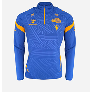 Parramatta Eels 1/4 Zip Training Top   BLACK TRIM